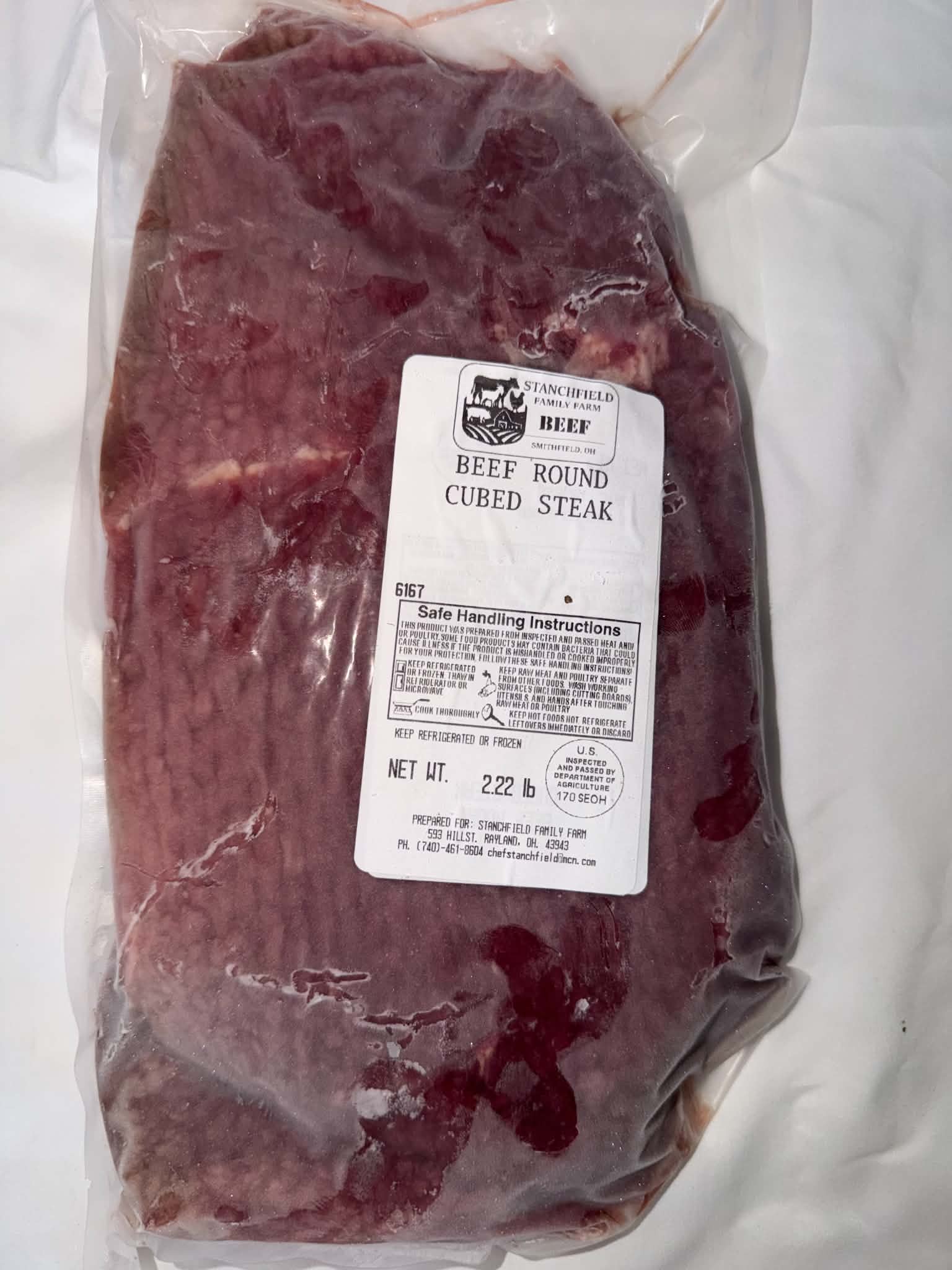 Beef Round Cube Steak